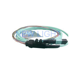 8F MPO au câble femelle de fibre du mpo 24 de PVC 50/125um 3.0mm de millimètre de câble de LC