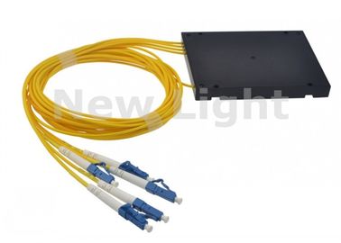 Mode unitaire optique de diviseur de PLC diviseur/1x4 de fibre d'ABS de FTTH avec le connecteur de LC UPC