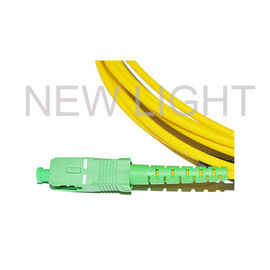 Jaune imperméable de connecteur de la fibre H de la corde de correction de fibre de Sc RPA de Ftta Ip67